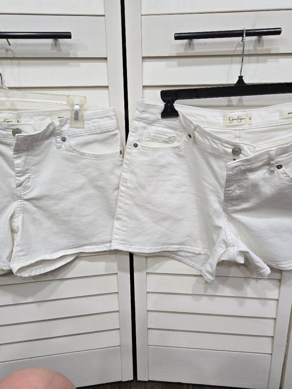 2 pair of Jessica Simpson stretch shorts, White Size 30